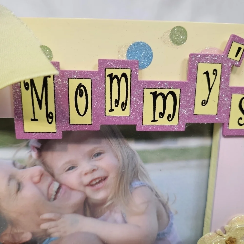 NWT So Seong Mommy's Angel Yellow &‎ Pink 3D Picture Frame 4x6